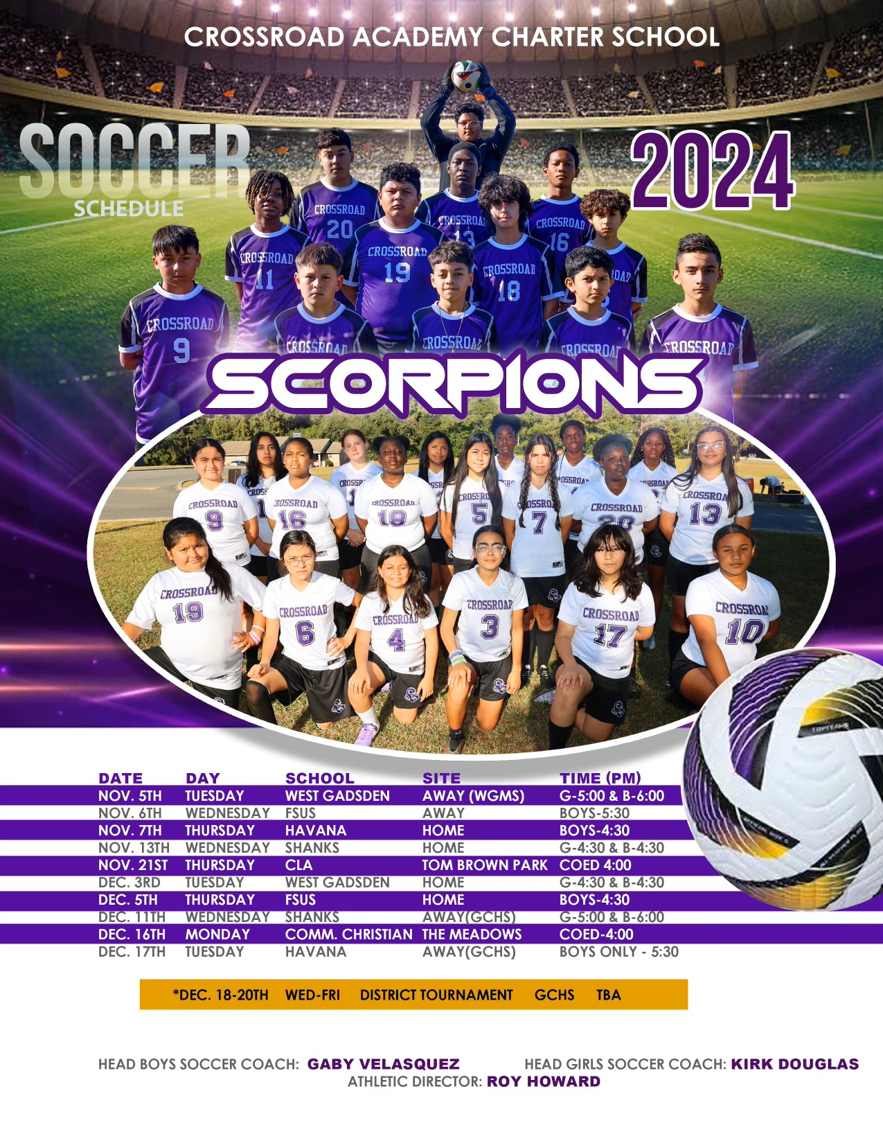 24-25 Soccer Schedule