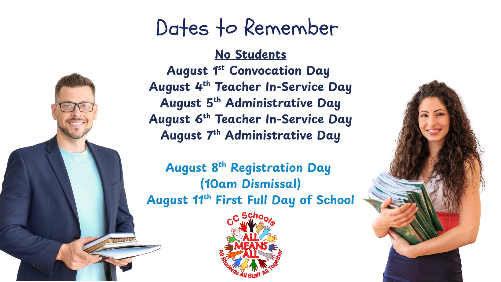 Dates to Remember for August 2025