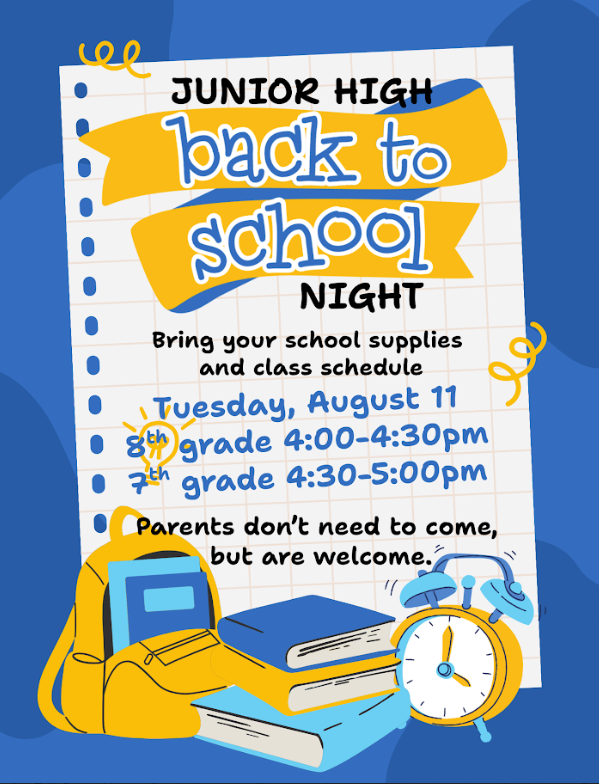 JH Back to School Flyer