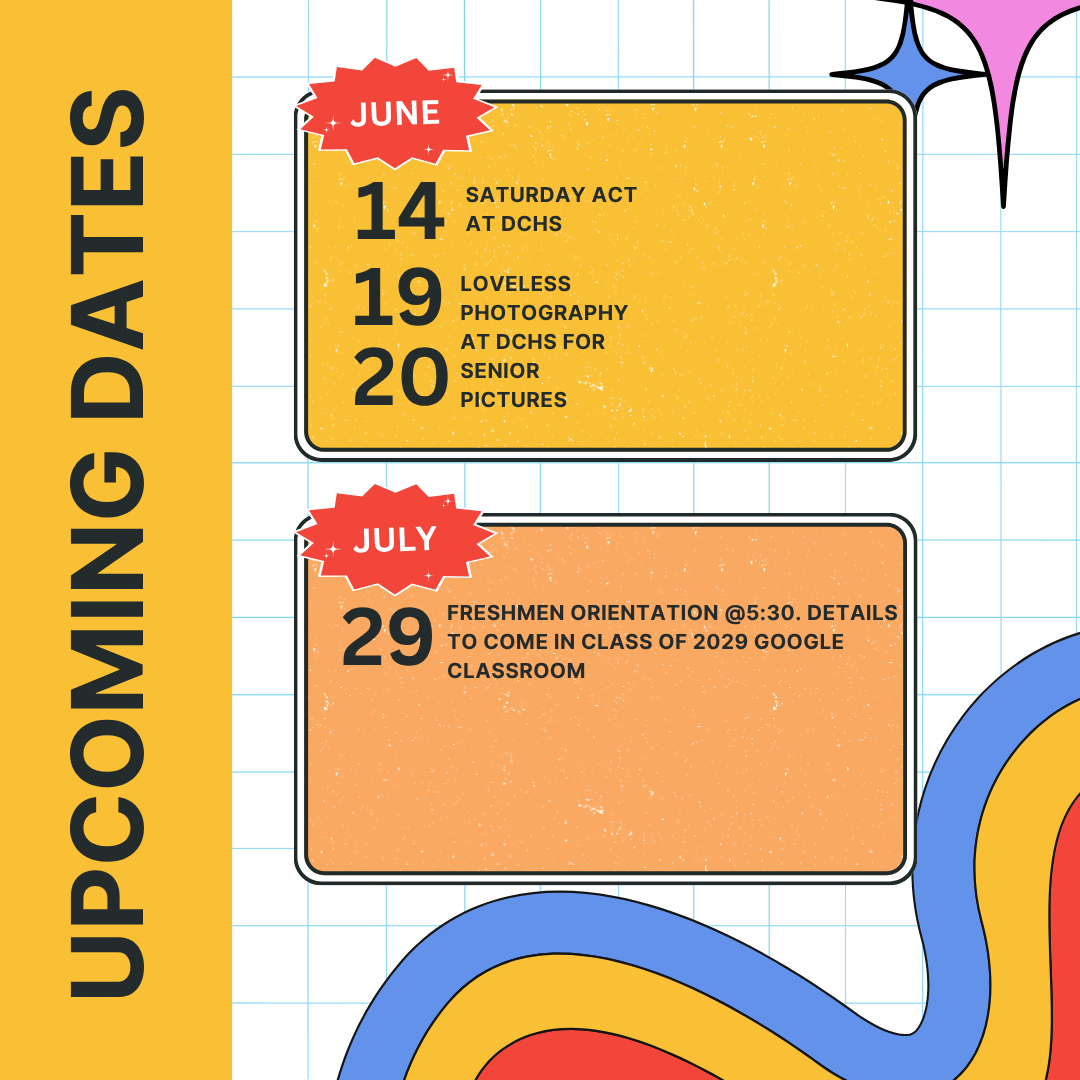 Upcoming Summer Dates