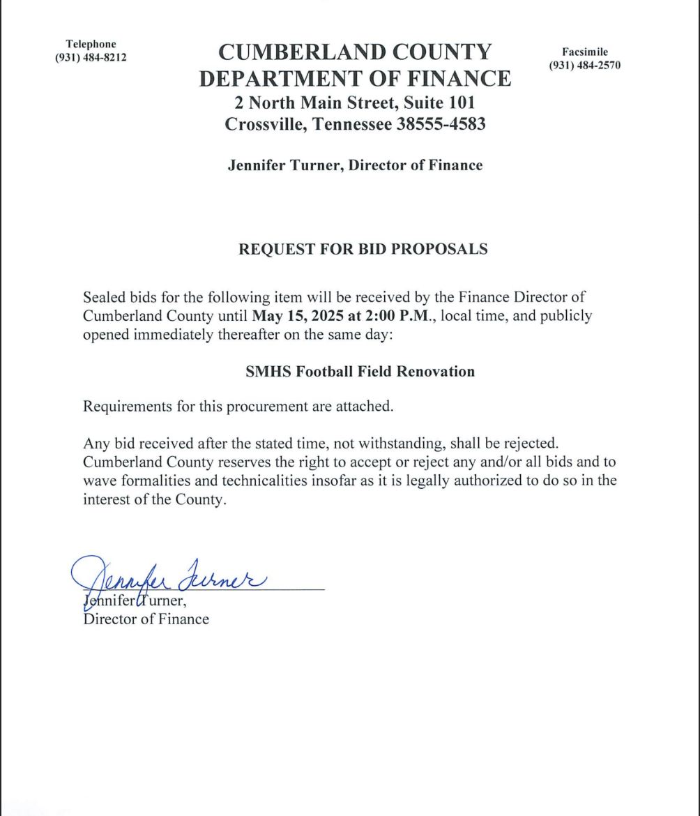 SMHS Football Field Request