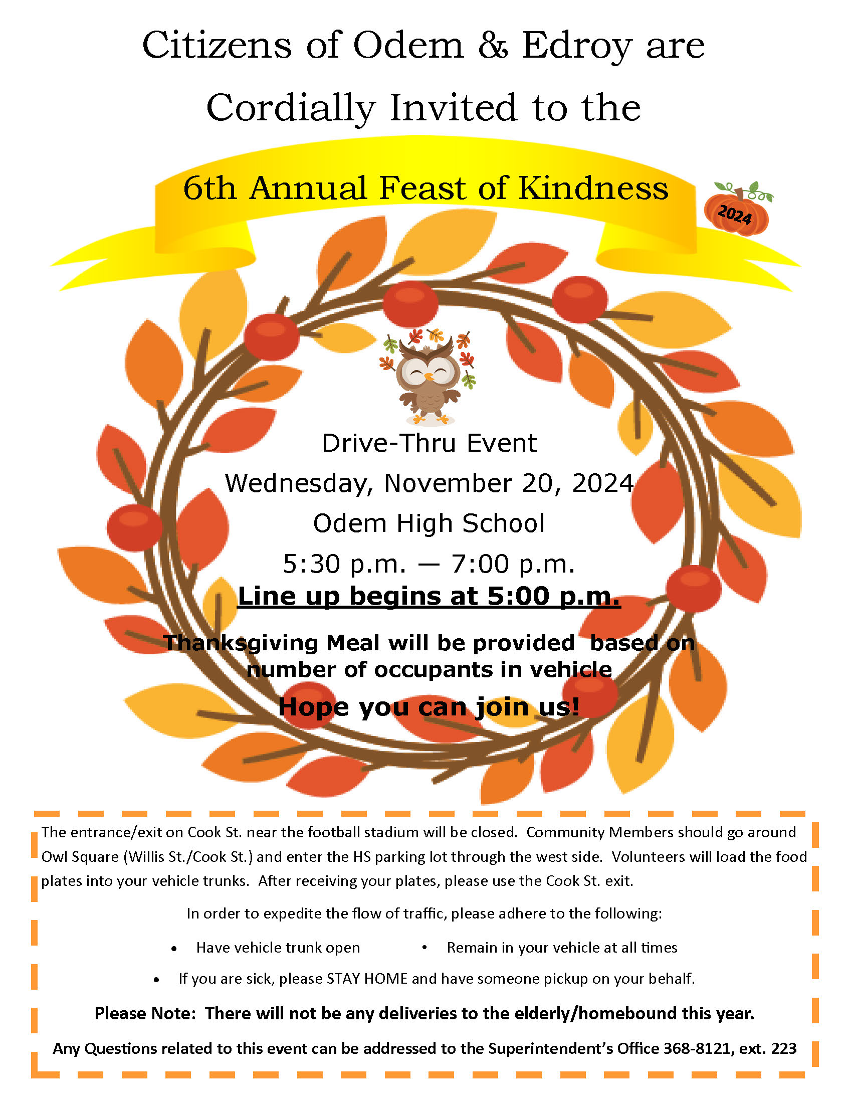 Feast of Kindness Flyer 2024