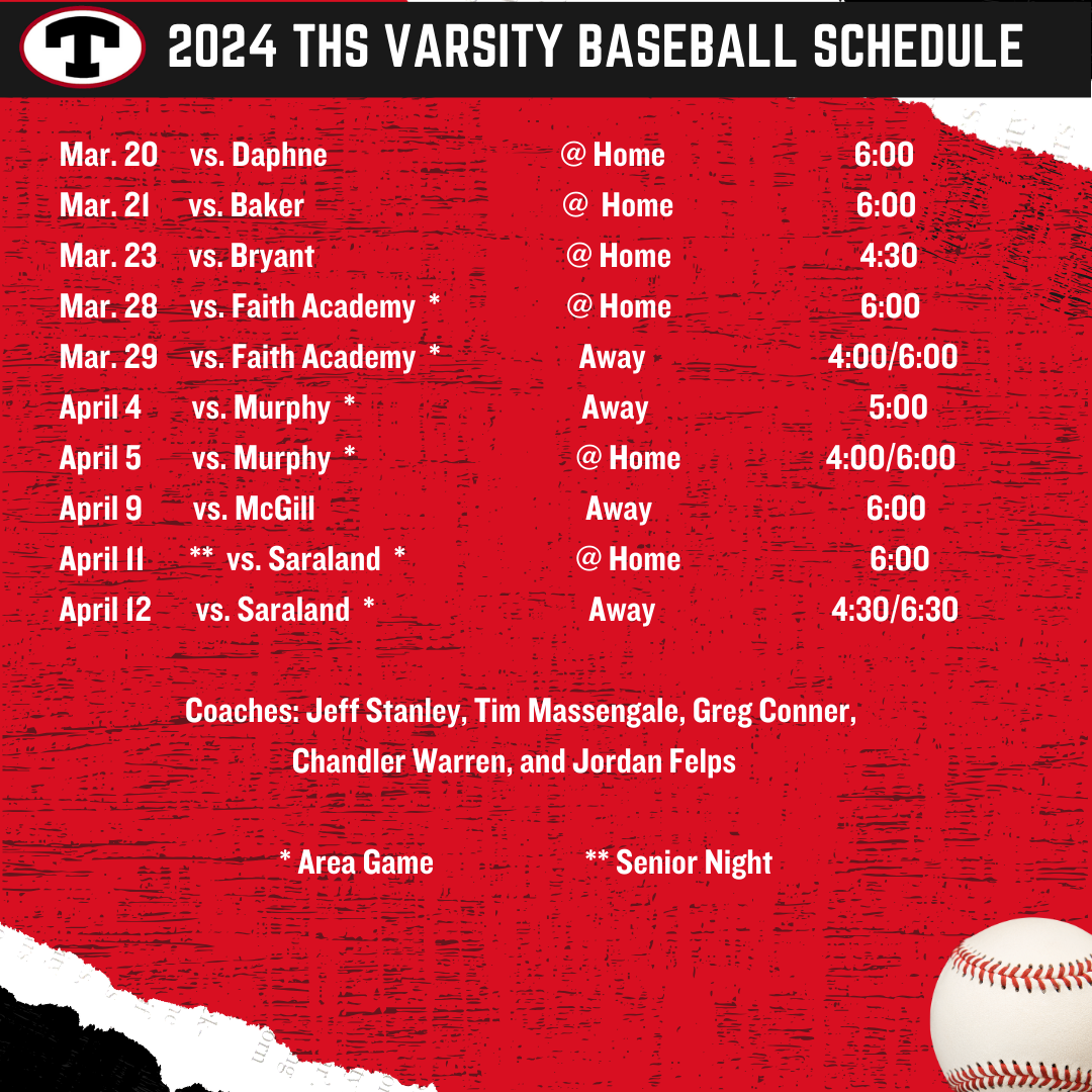 Varsity Baseball Schedule
