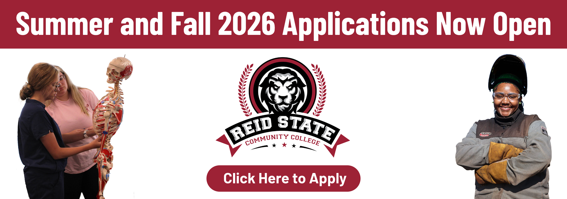 Summer and Fall 2026 Registration Now Open click to apply