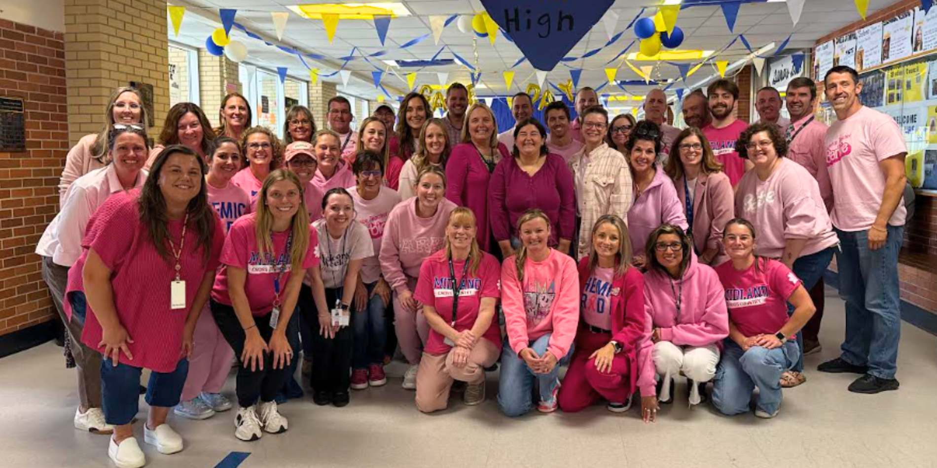MHS staff in all pink for breast cancer awareness month
