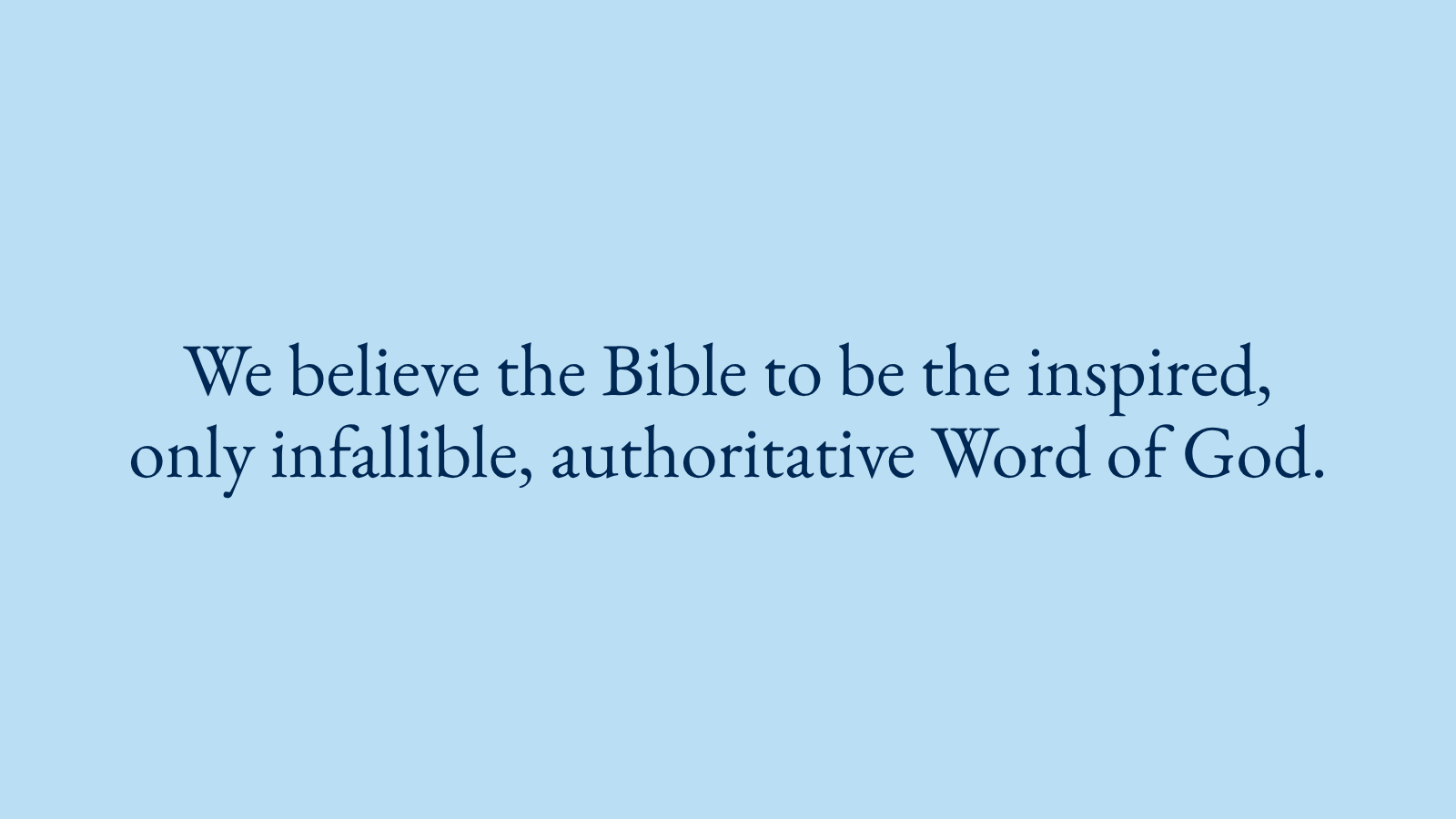 Statement of Faith