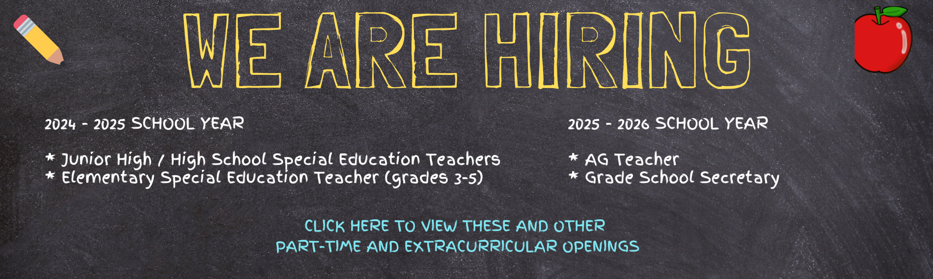 We are Hiring