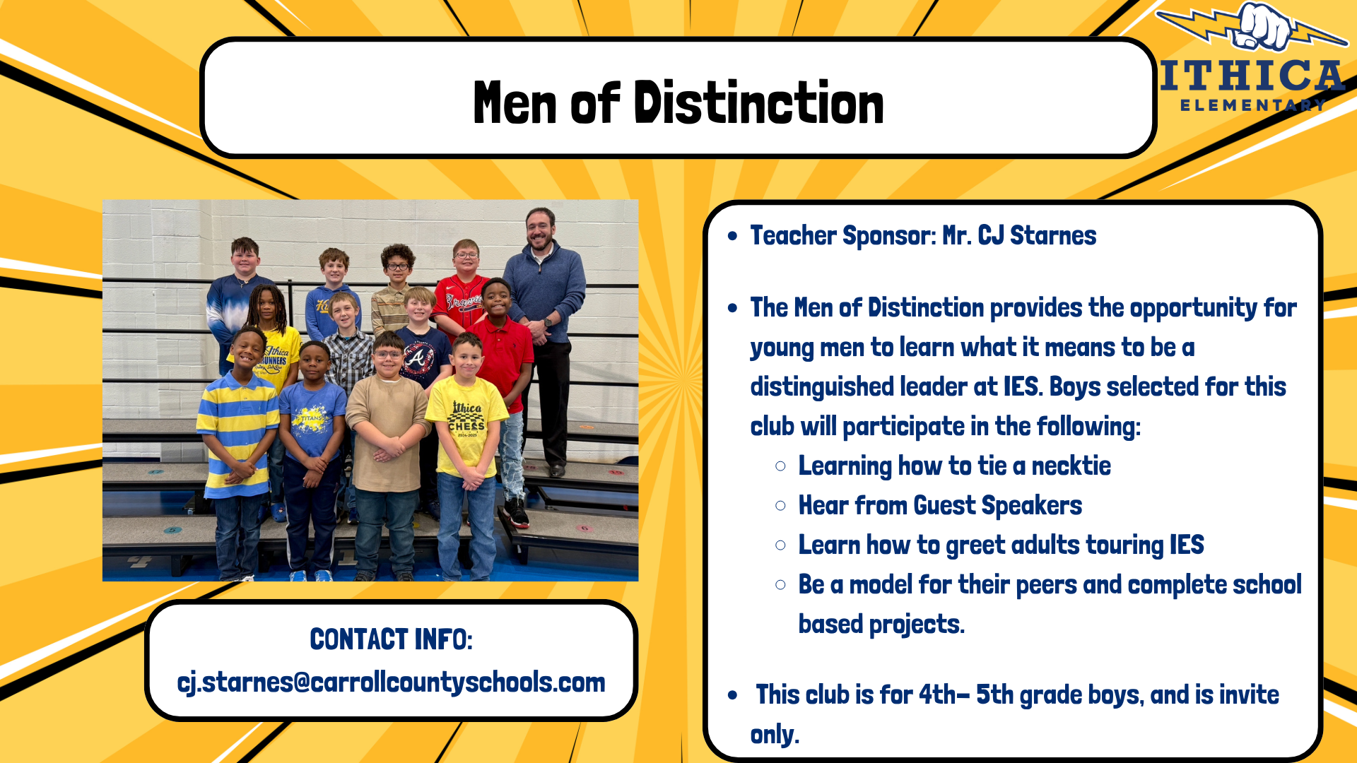 men of distinction club flyer