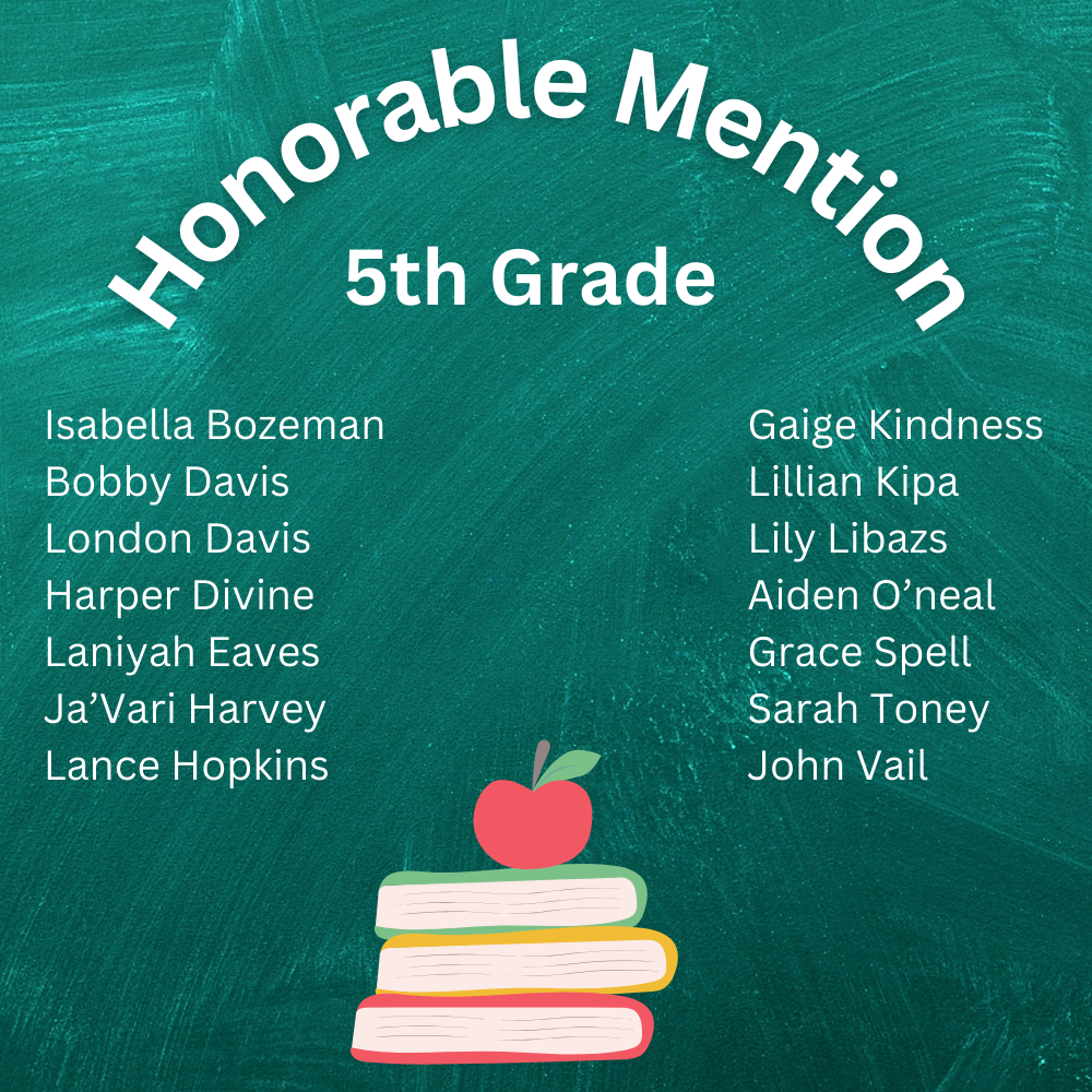 5th Grade Honorable Mention