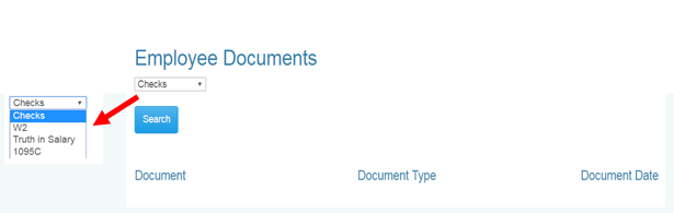 ESS view employee documents screenshot