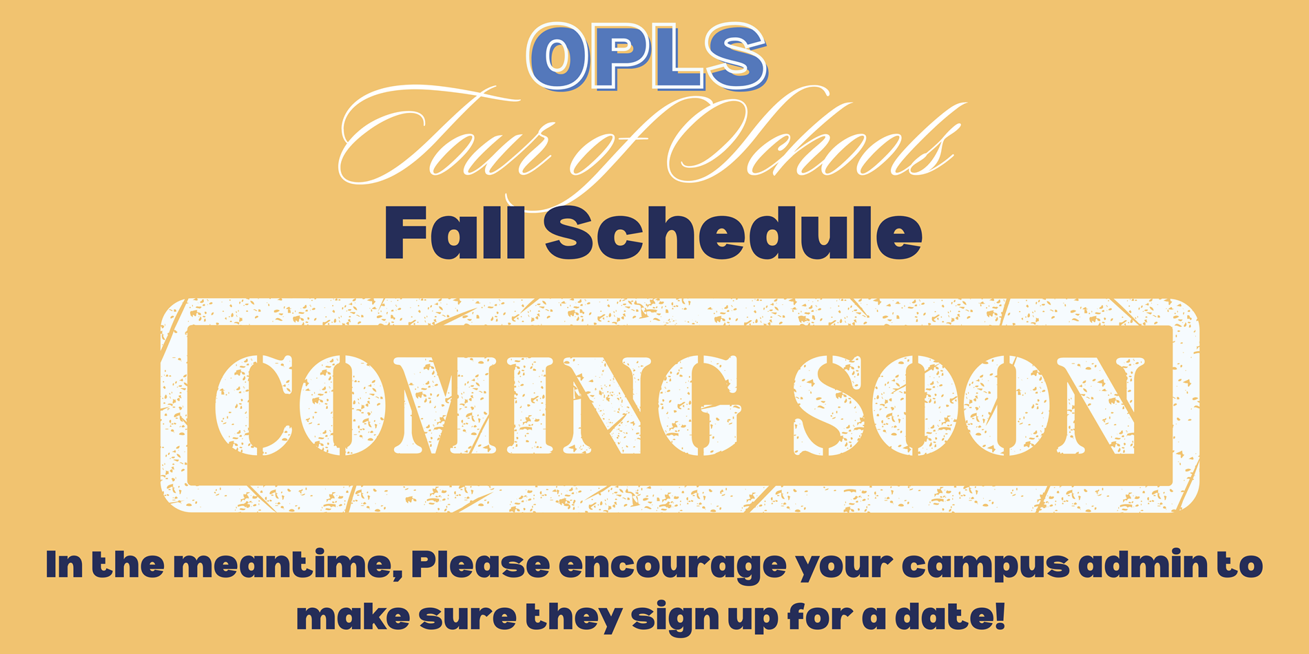 TOS Schedule