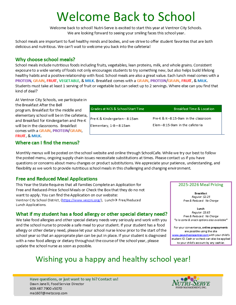 Welcome Letter 2024-25