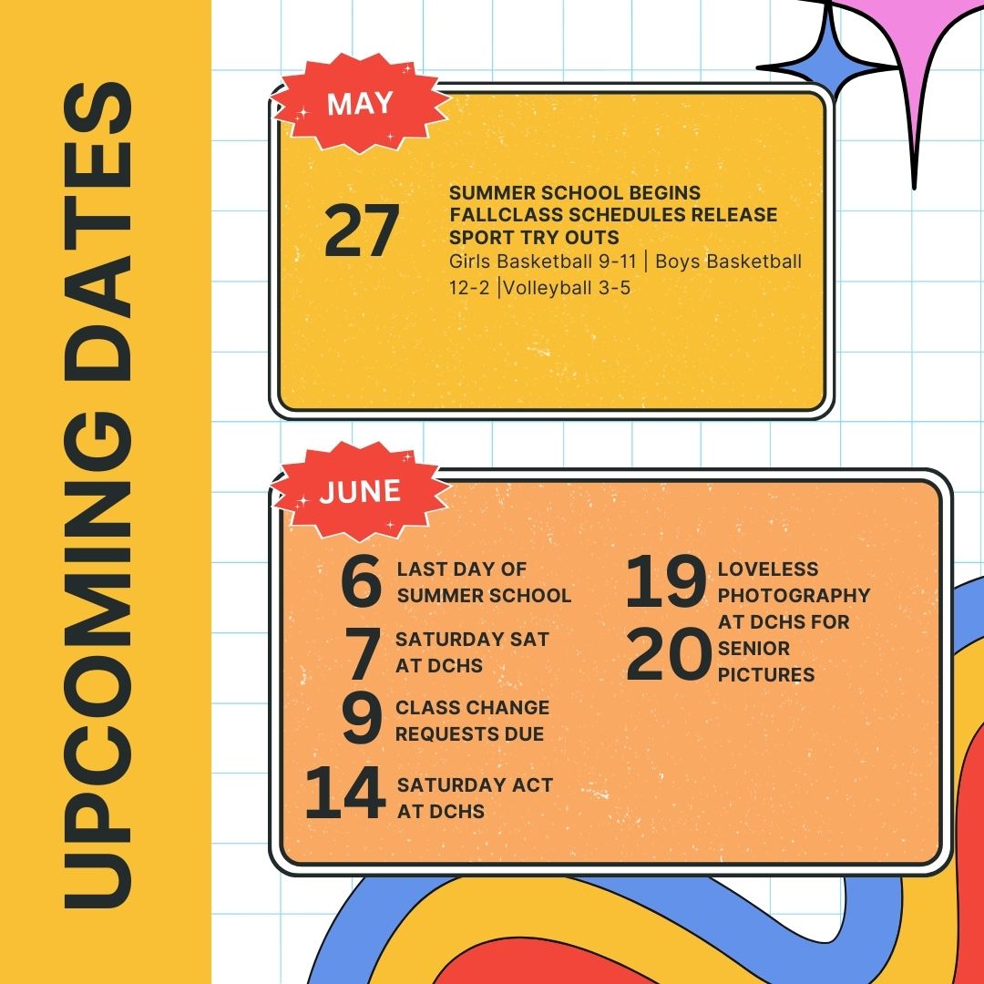Upcoming Summer Dates