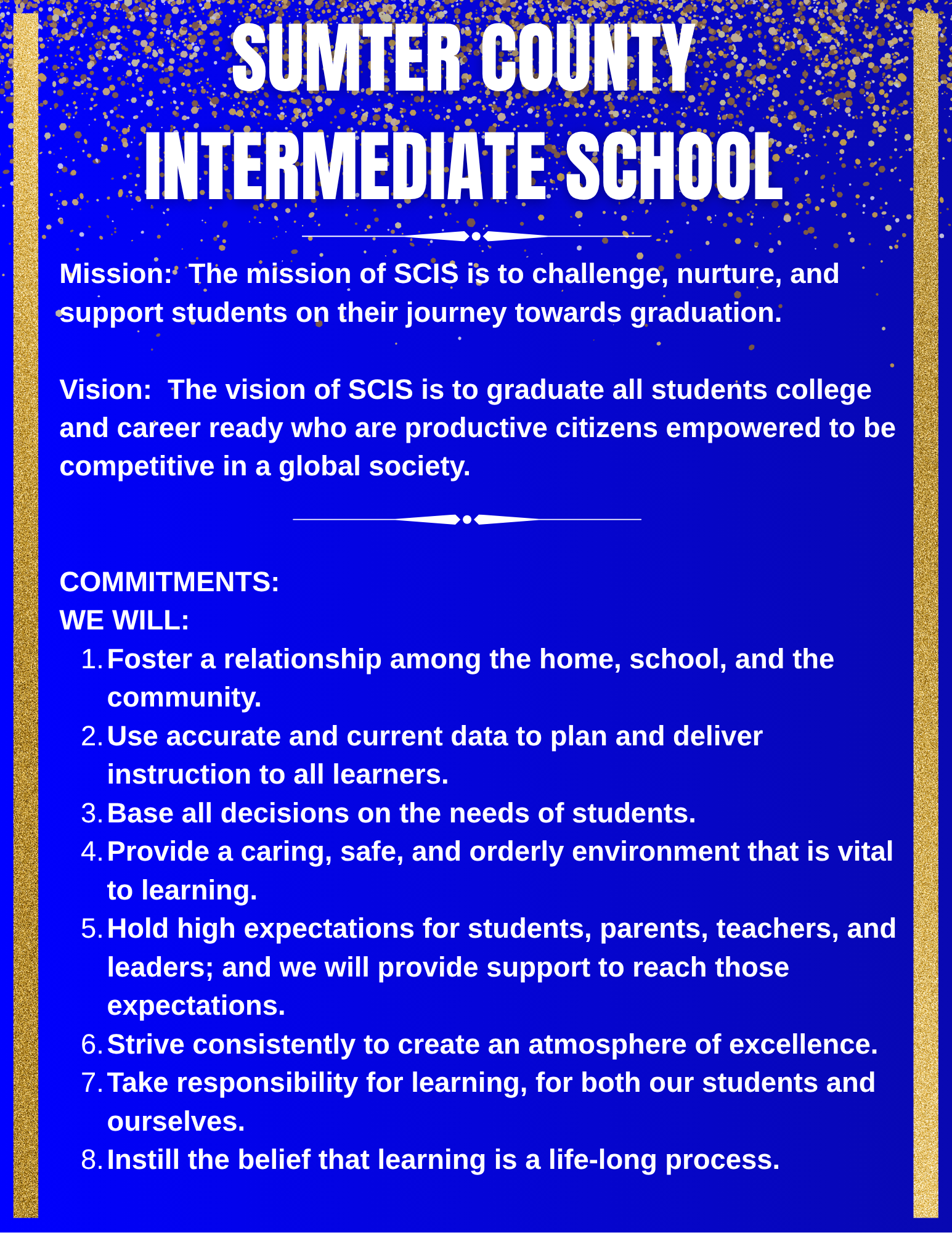 Mission, Vision, & Commitment Statements