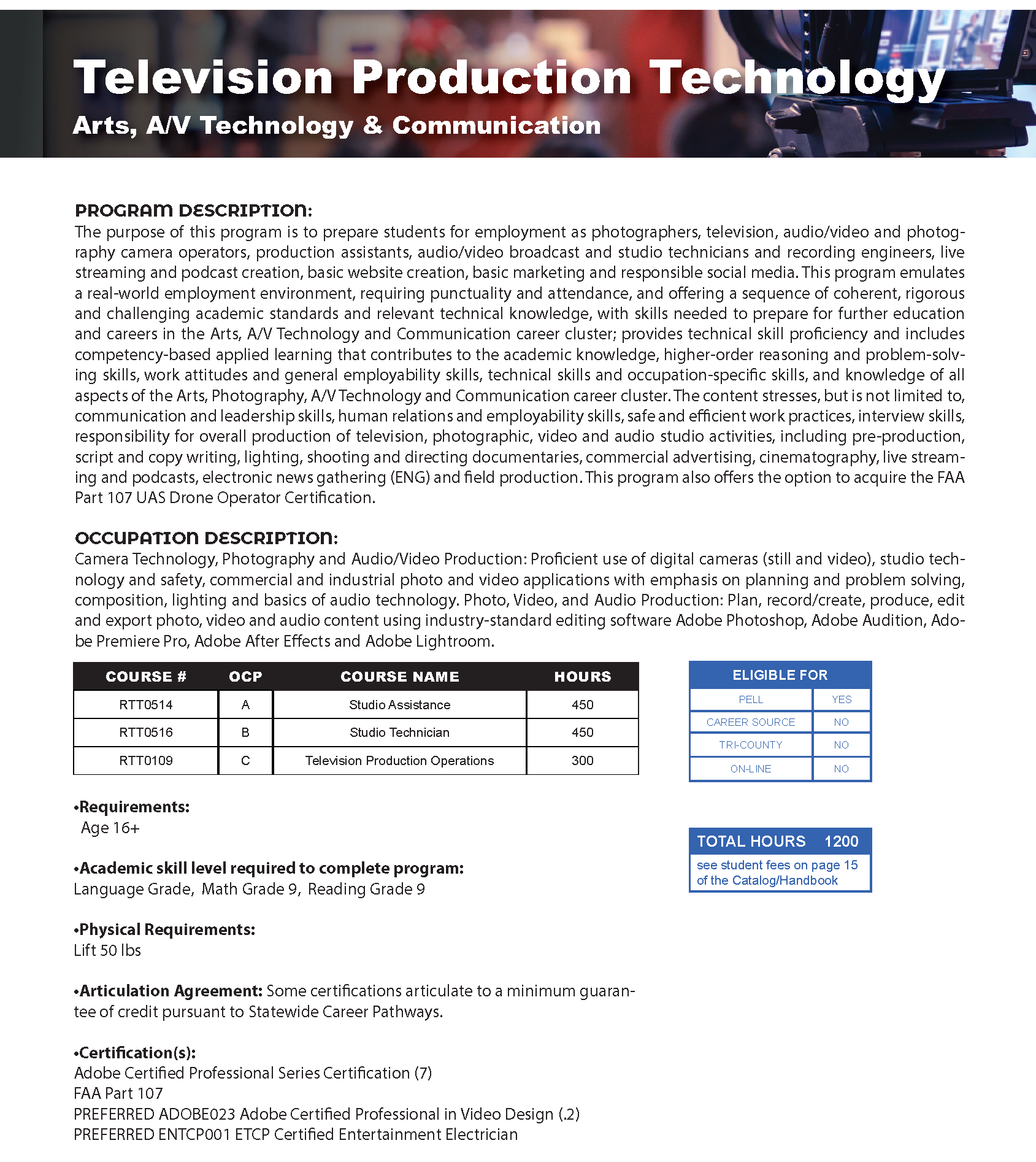 program description page