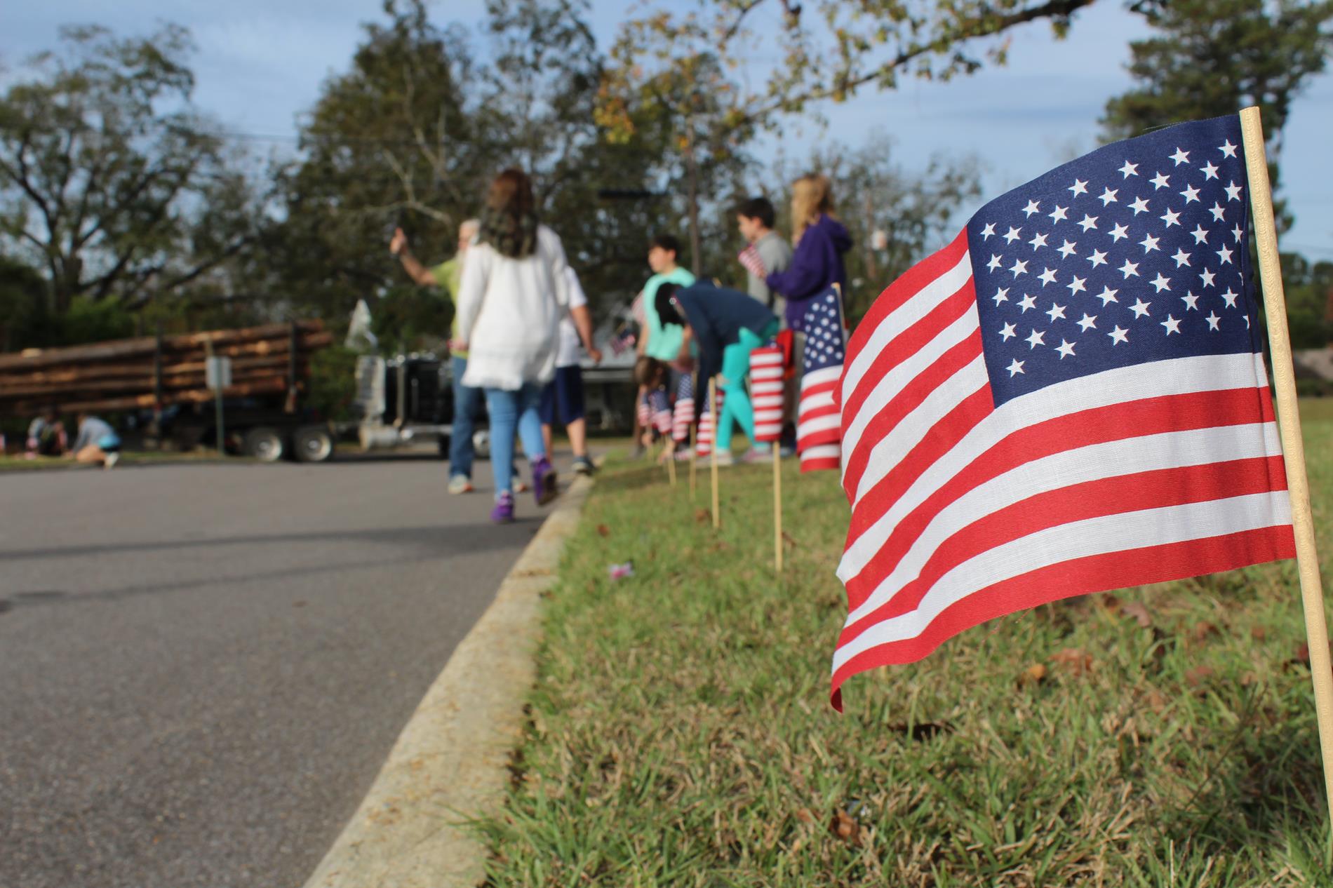 Decorating for Veterans Day