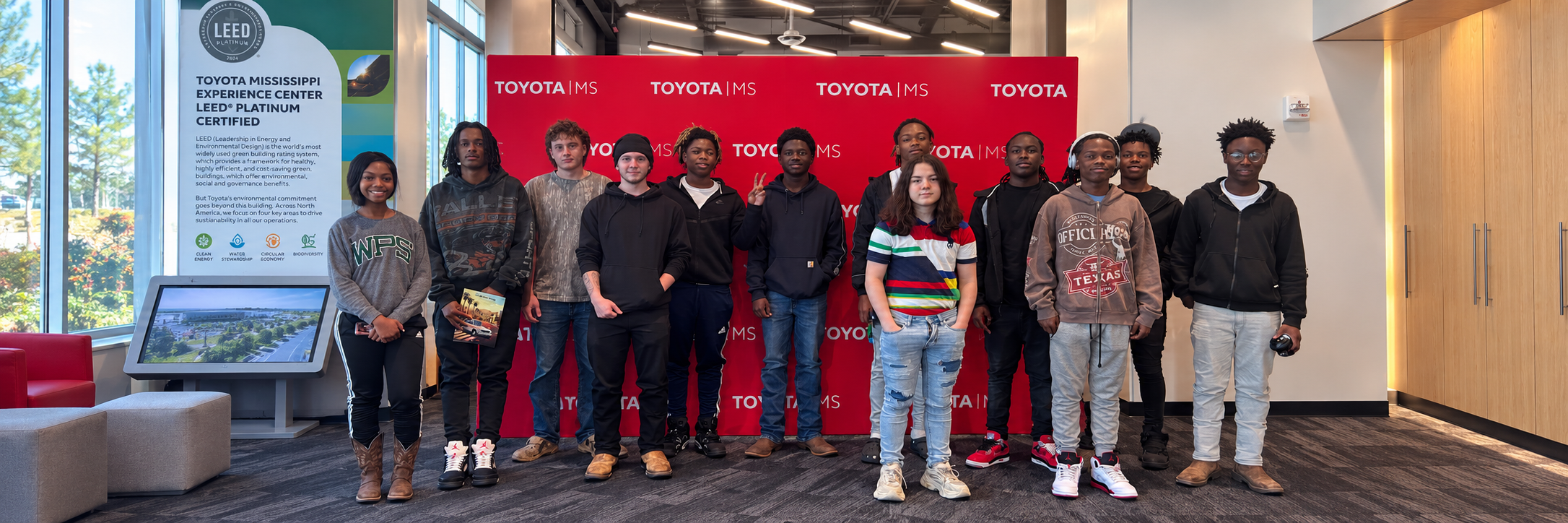 CTC Carpentry and Metal Fab 2 students had a great tour of the Toyota USA Blue Springs facility. 