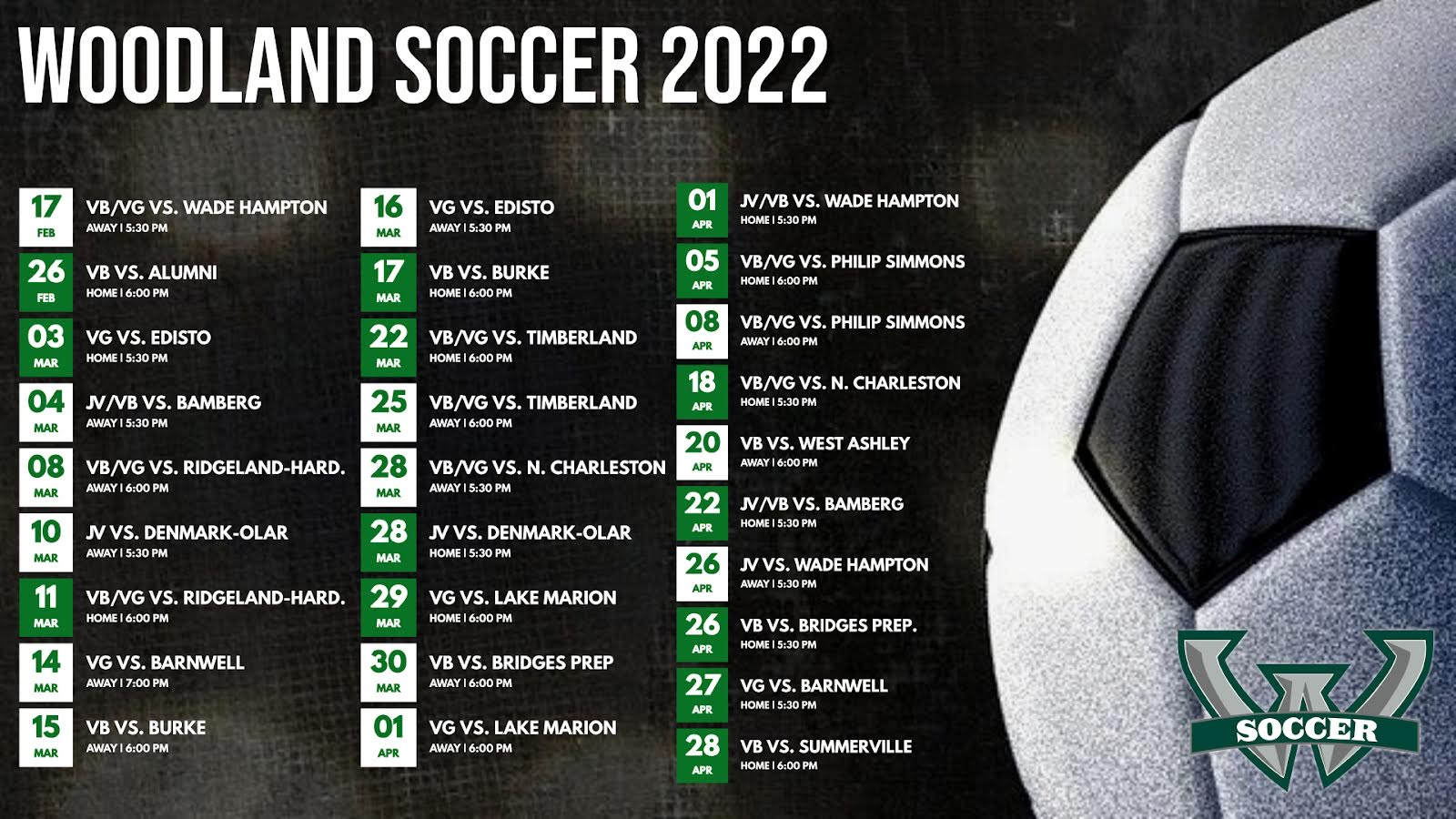 Woodland High School Soccer Schedule