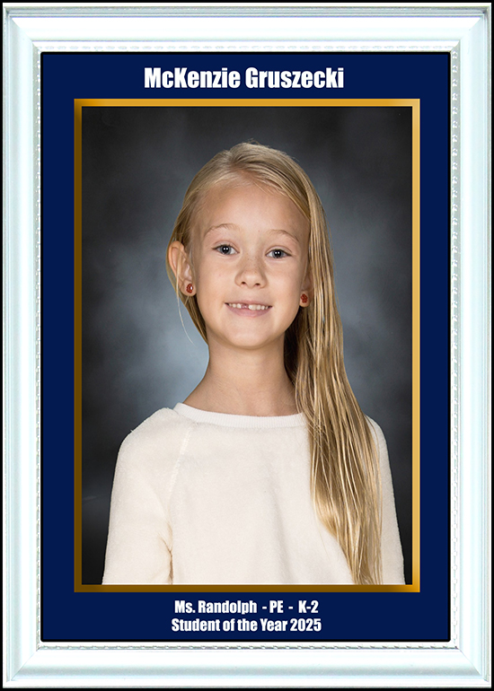 Gym Student of the Year K-2