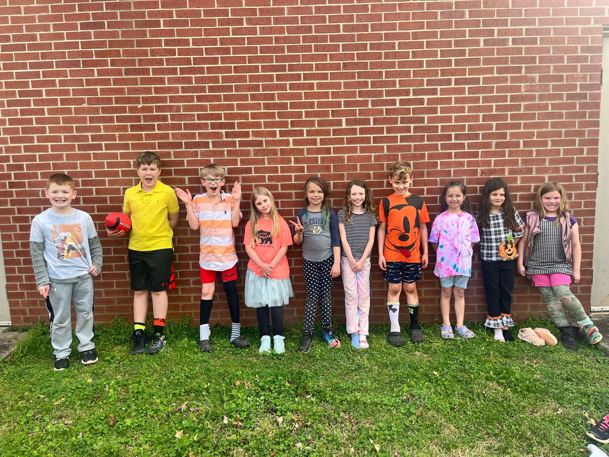 Mixed Up Monday: Students wore wacky and mismatched clothes to celebrate Read Across America Week.