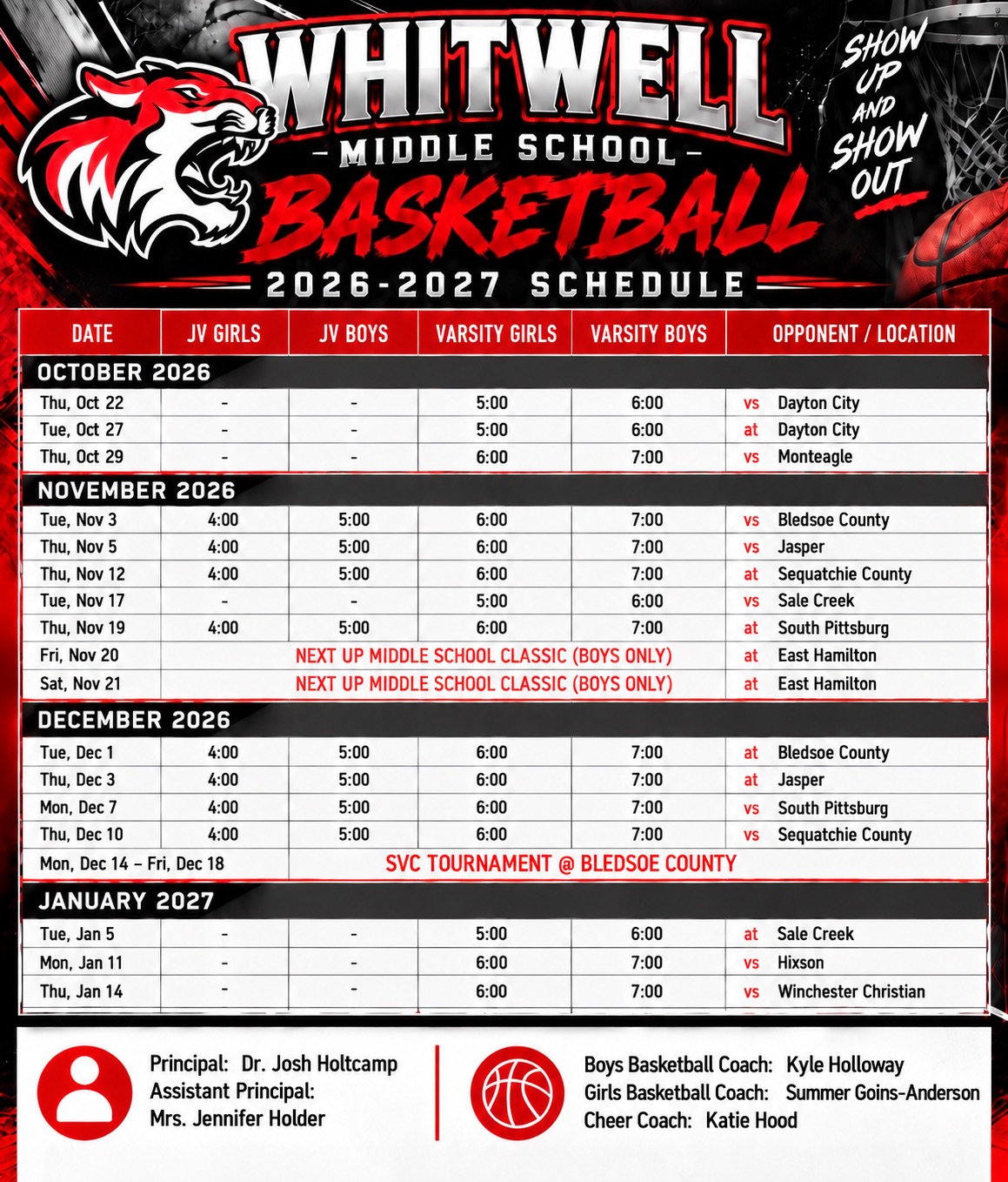 Basketball Schedule