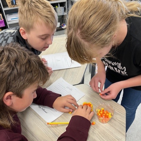 4th grade students in group activity