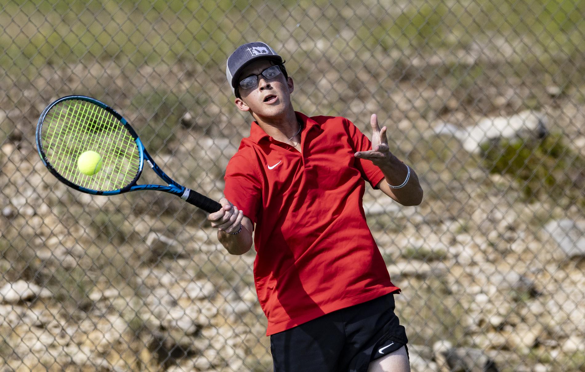 Ingram Tom Moore team tennis vs. Canyon Lake on Sept. 4, 2024