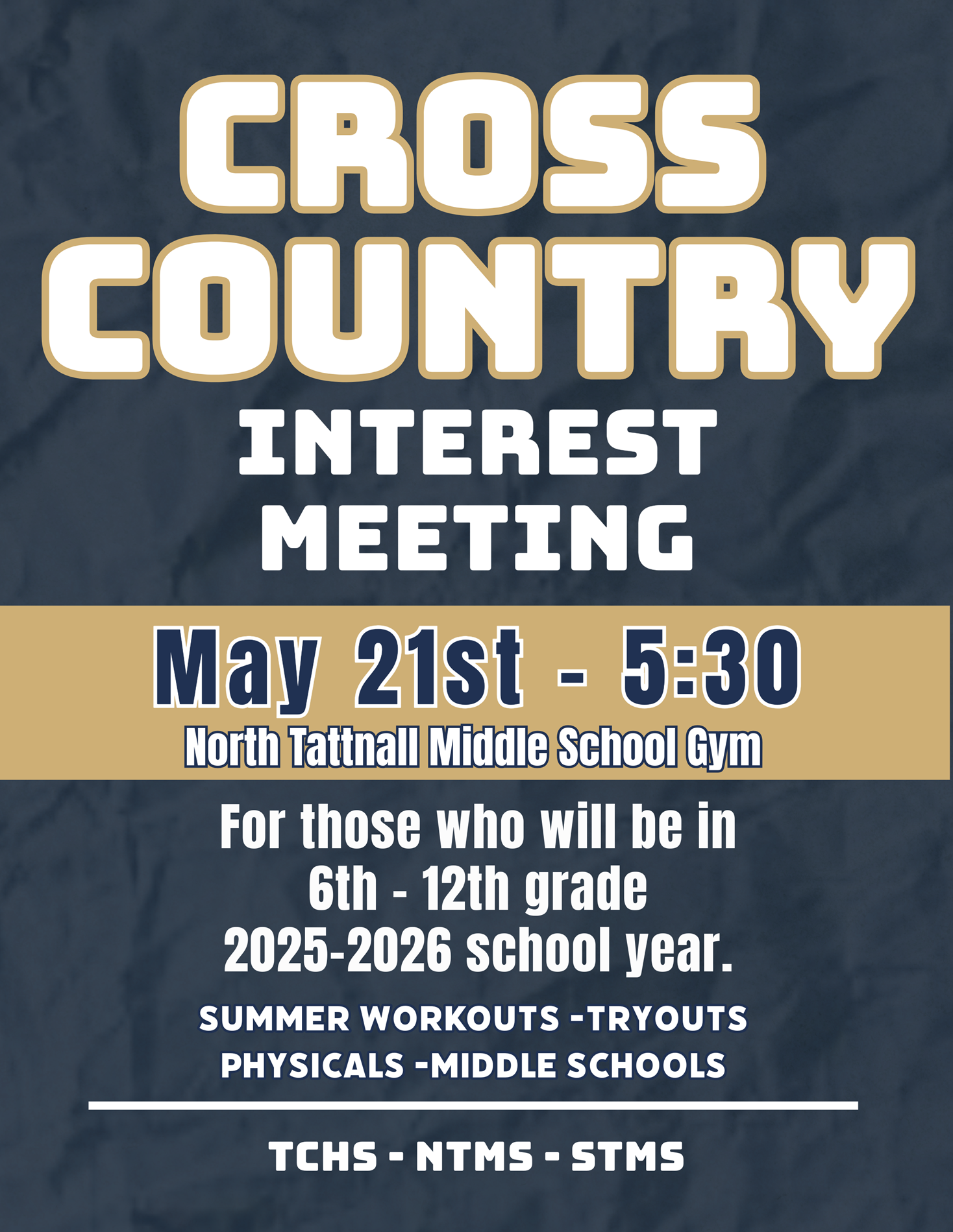 cross country interest meeting
