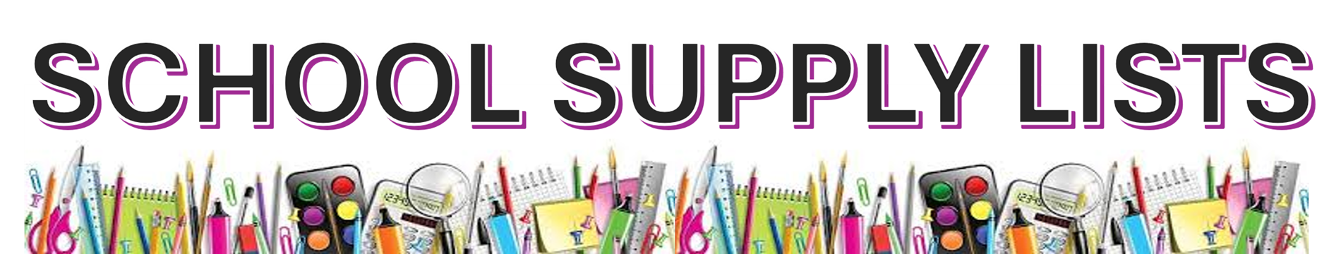SCHOOL SUPPLY LISTS LOGO