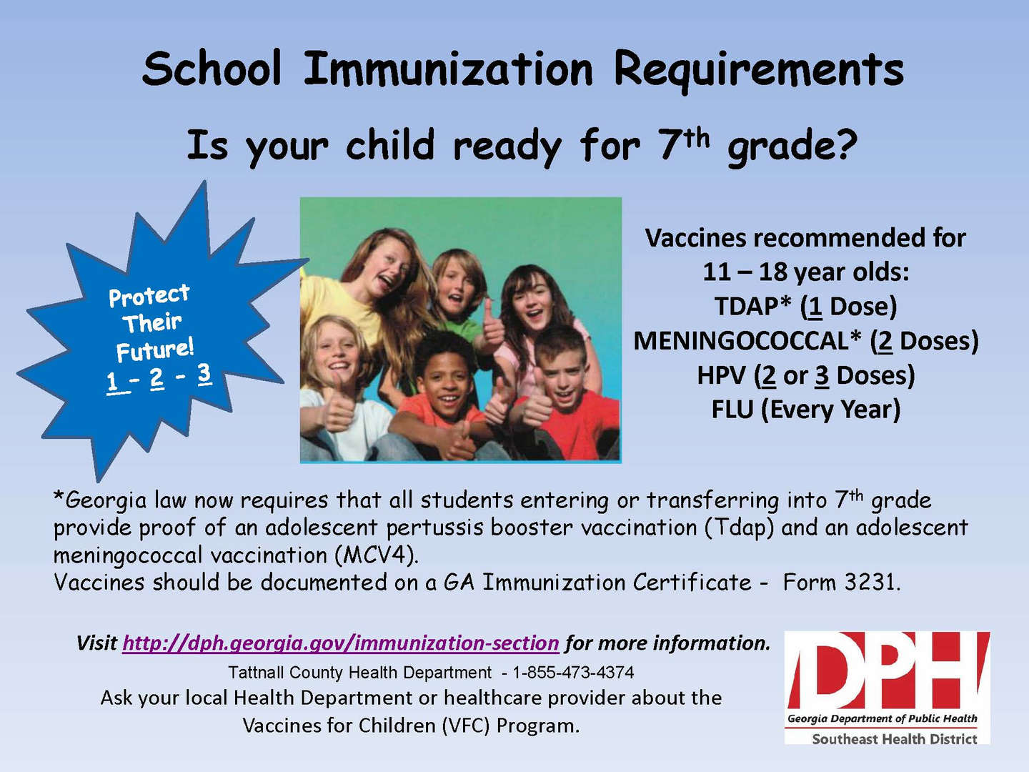 School Immunization Requirement Information