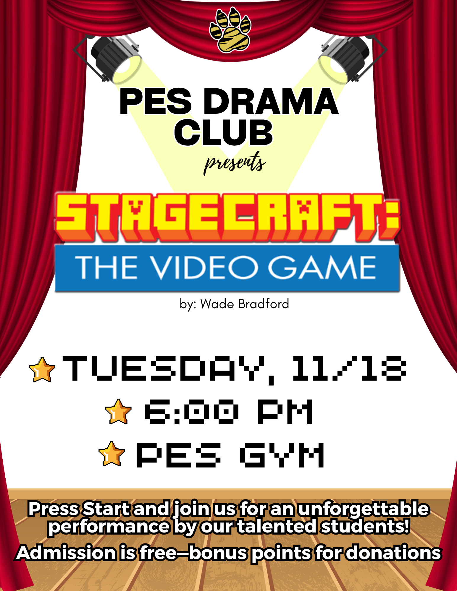 Drama Club Performance Flyer Drama Club Performance Flyer