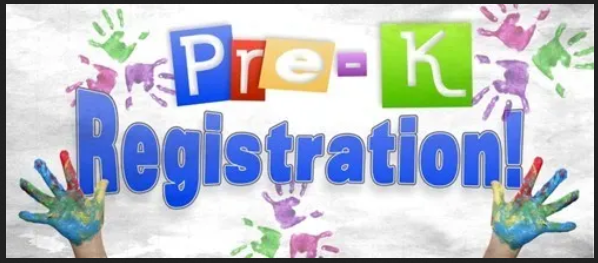 Pre-K Registration painted hands