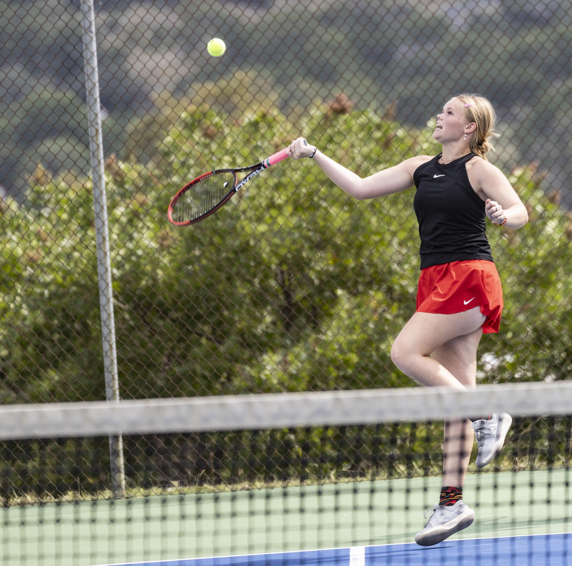 Ingram Tom Moore team tennis vs. Canyon Lake on Sept. 4, 2024