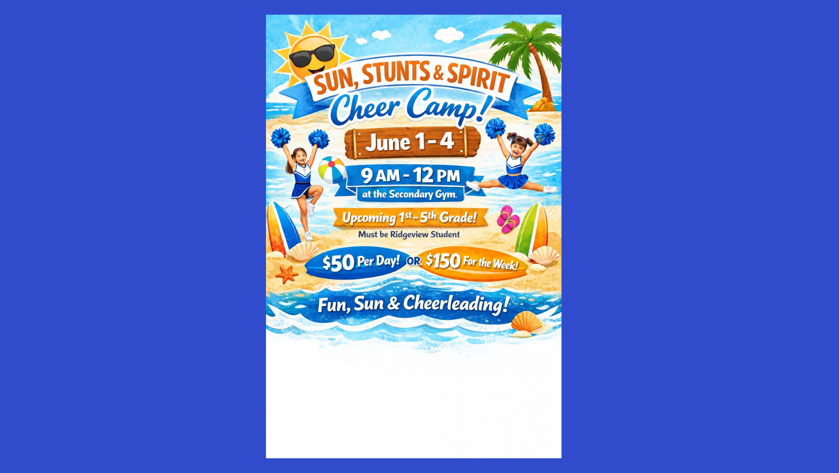 Cheer Camp Flyer
