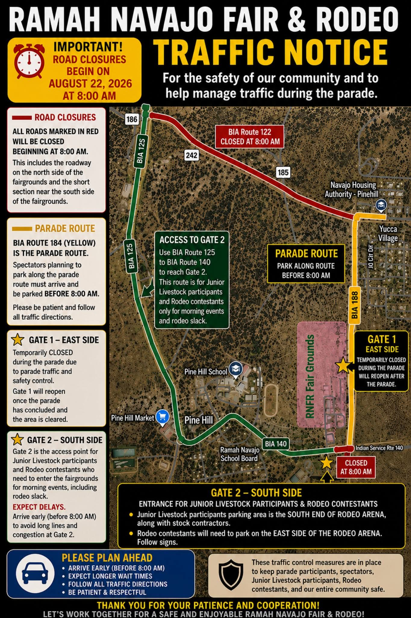 Parade Road Closure