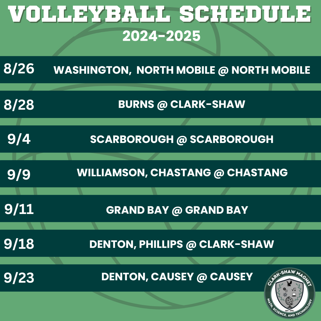 Volleyball Schedule 2024-2025