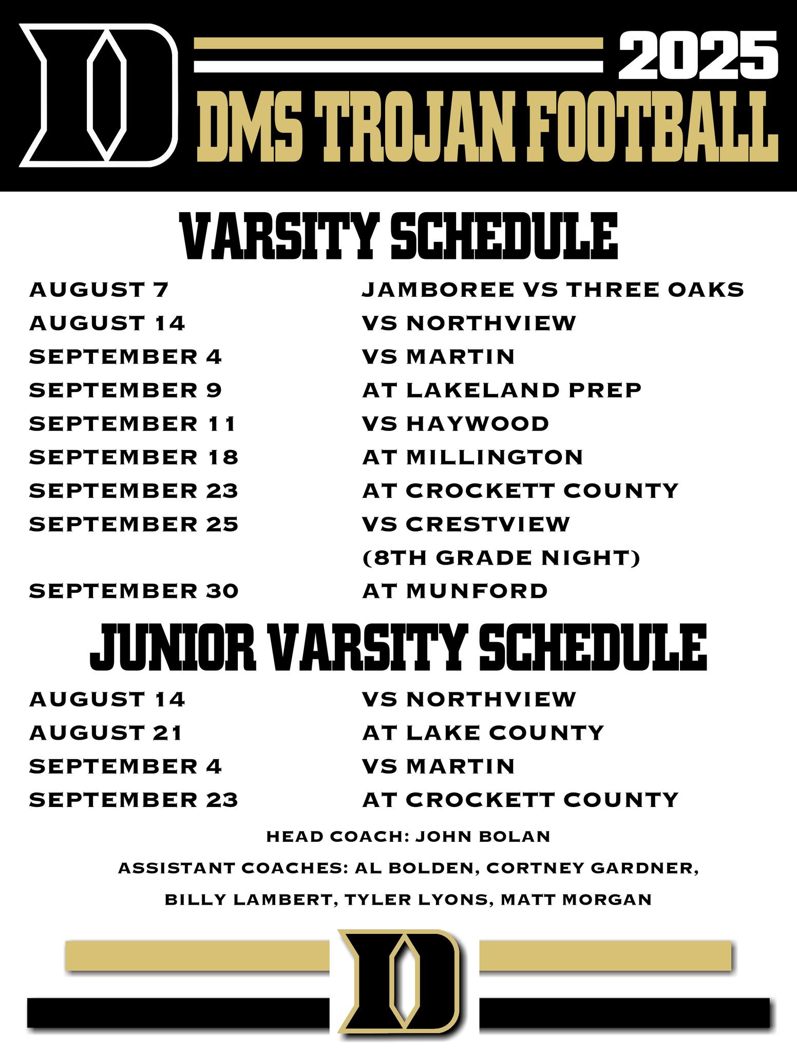 schedule