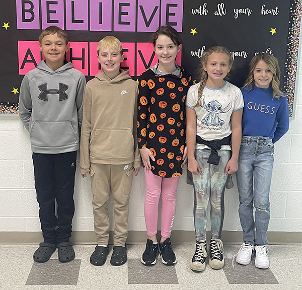 5th grade student council members