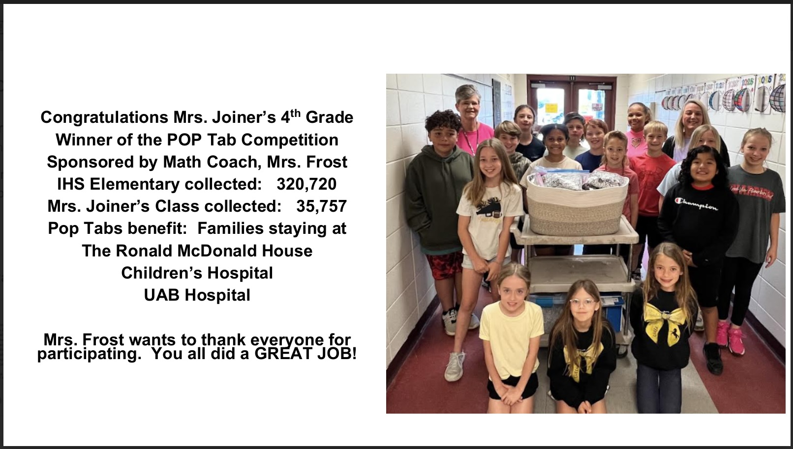 Pop Tab Winners