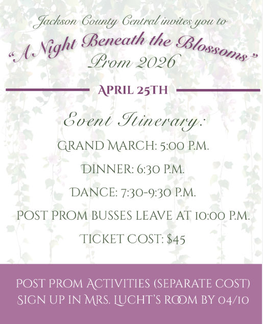 Prom Flyer April 25 5pm grand march