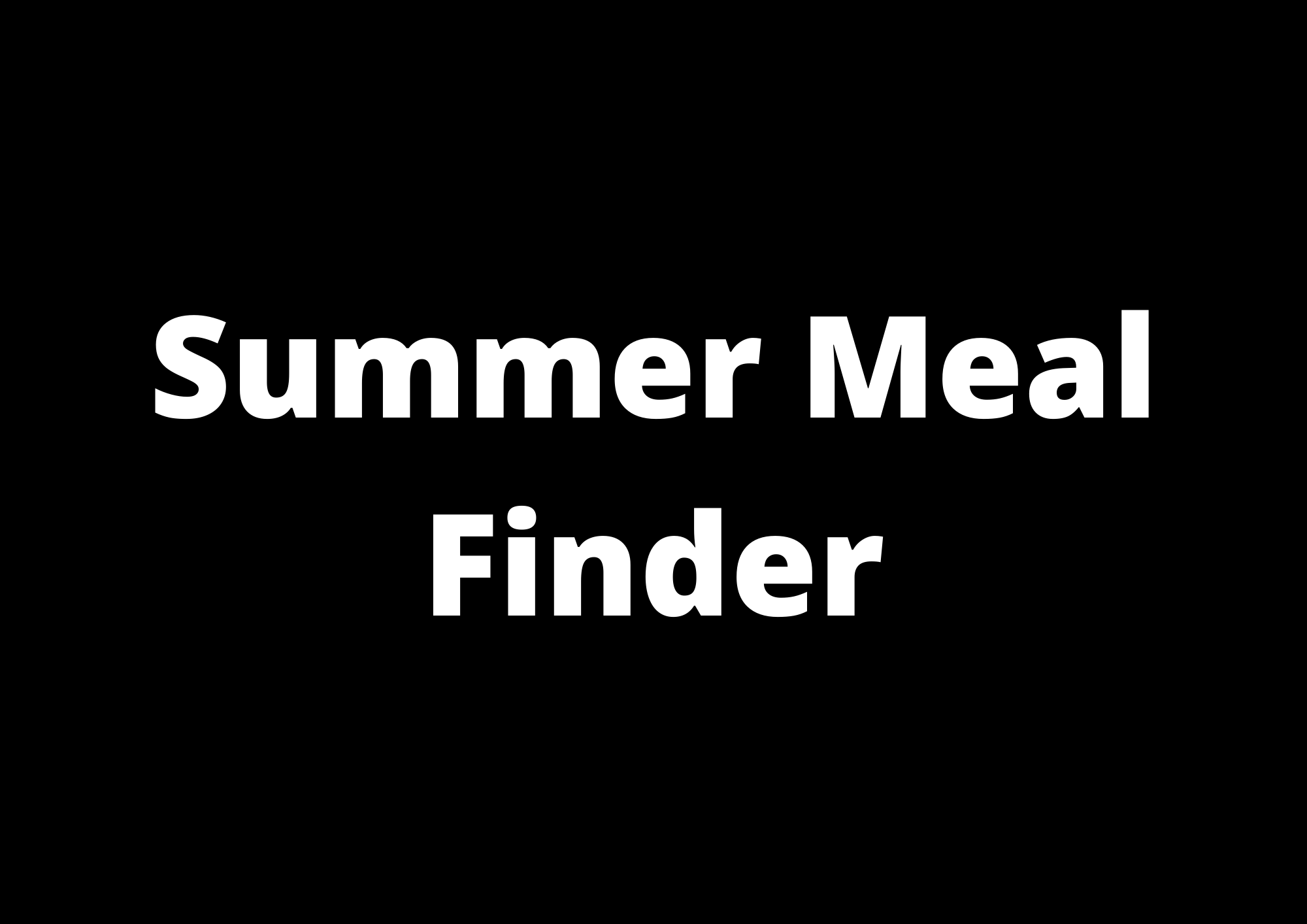Summer Meal Finder