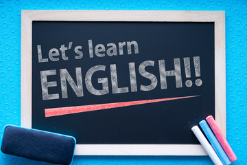 Let's Learn English on  Chalkboard
