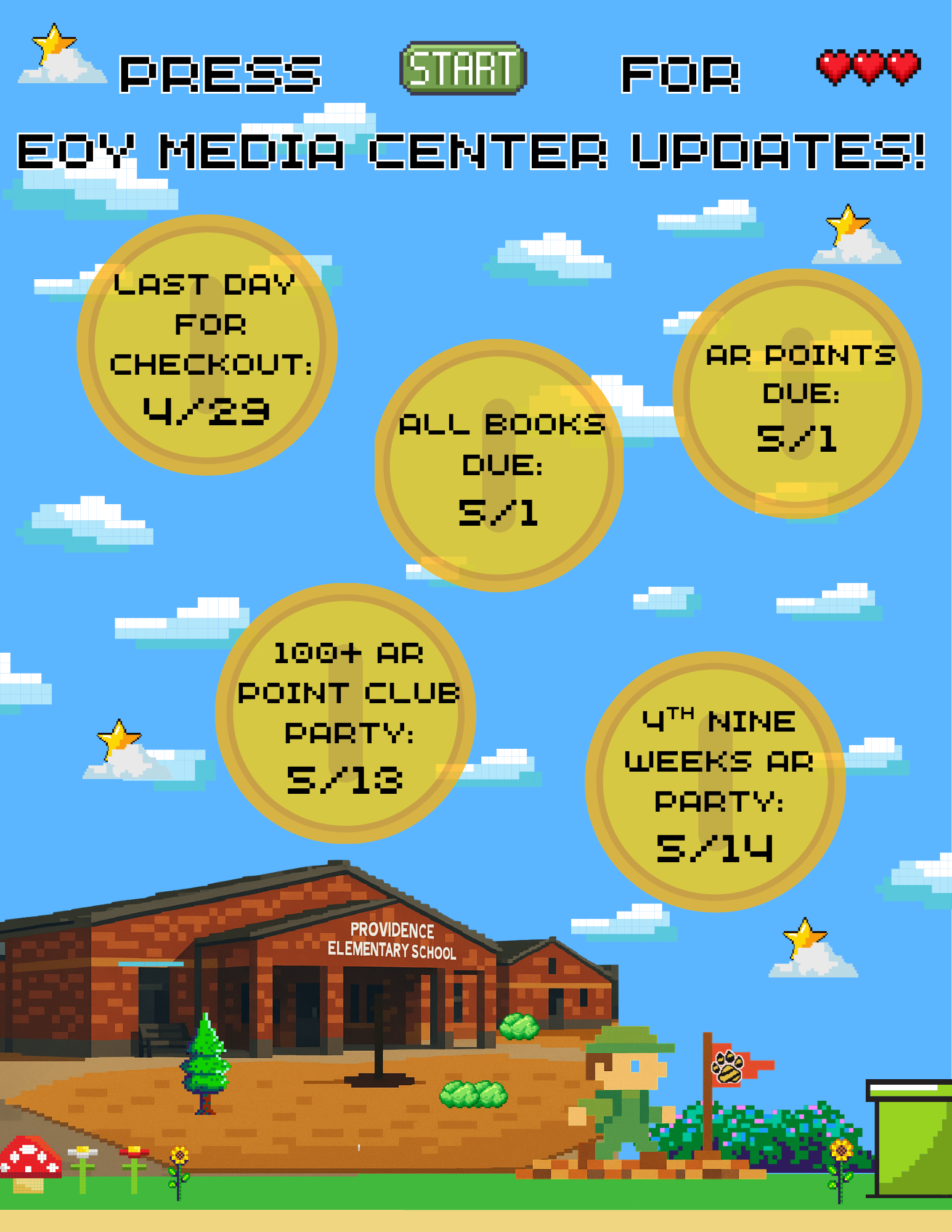 EOY Media Center Updates Flyer