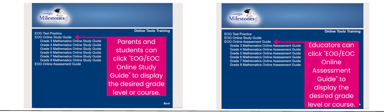 Step 2-How to Access 3rd-5th Grade Math Study Guides