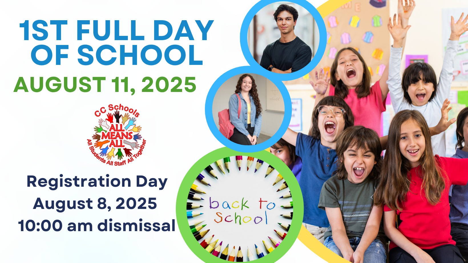 1st Days of School registration and 1st full day