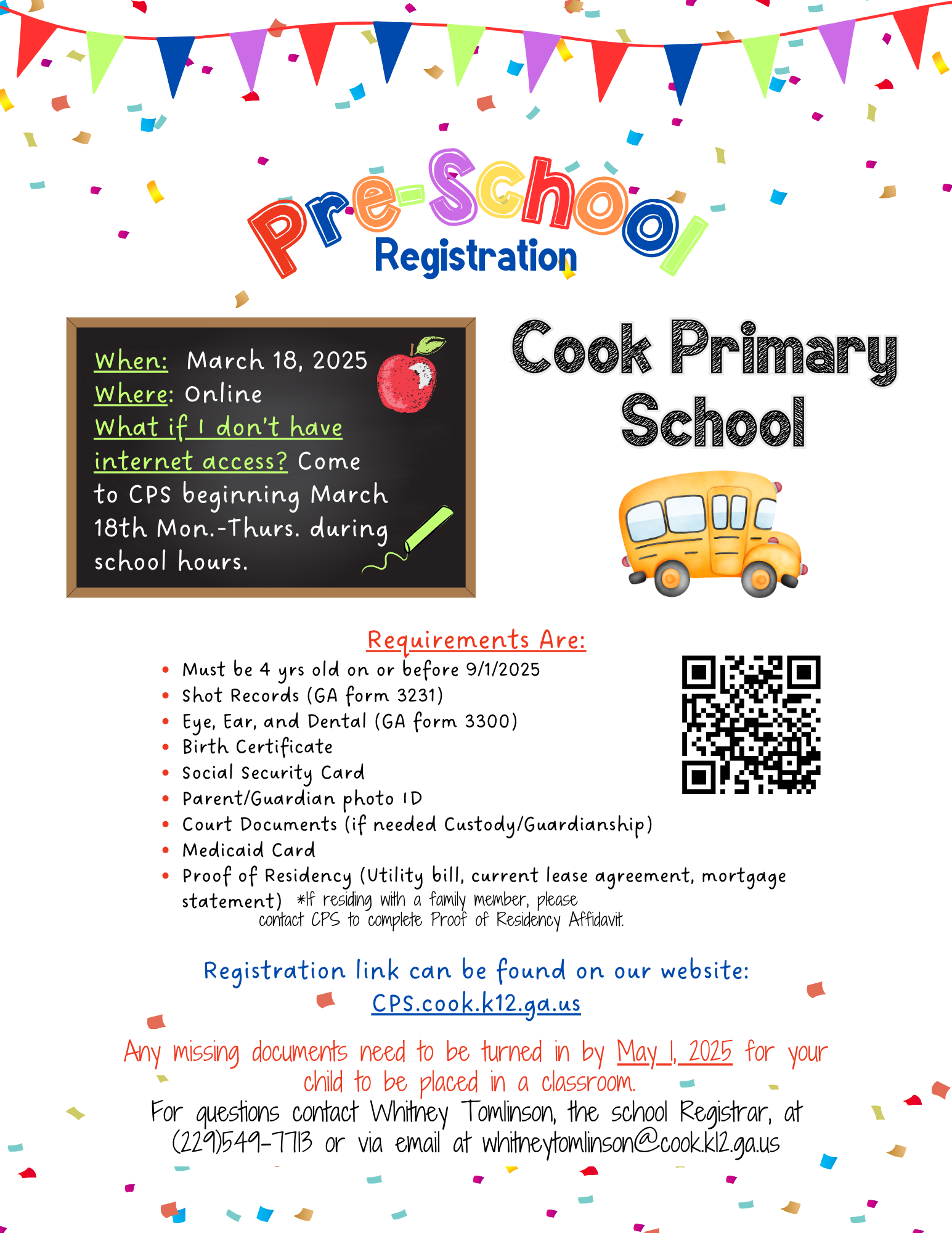 Pre-K Registration 