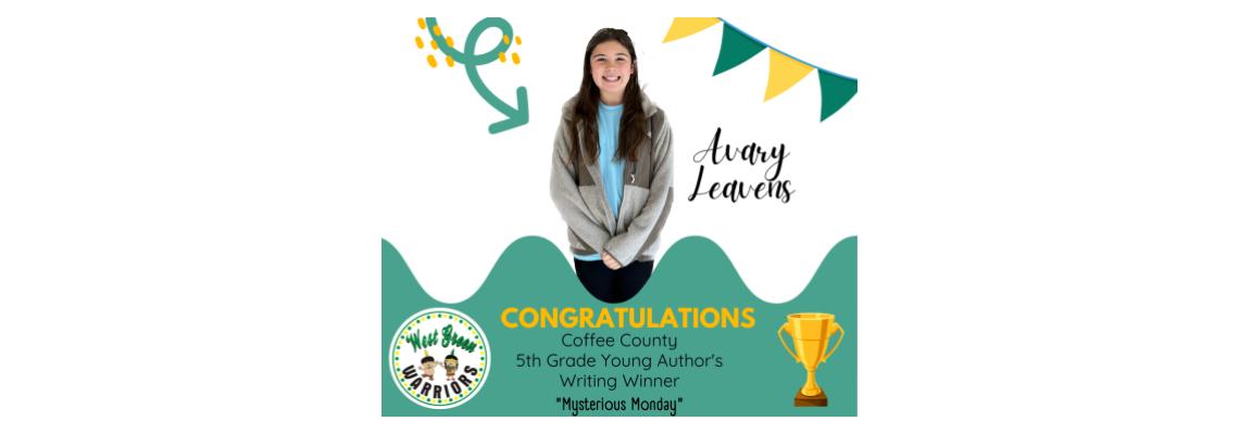 YOUNG AUTHORS WRITING WINNER
