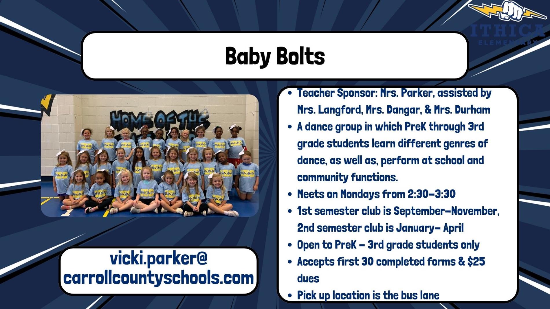 information about baby bolts