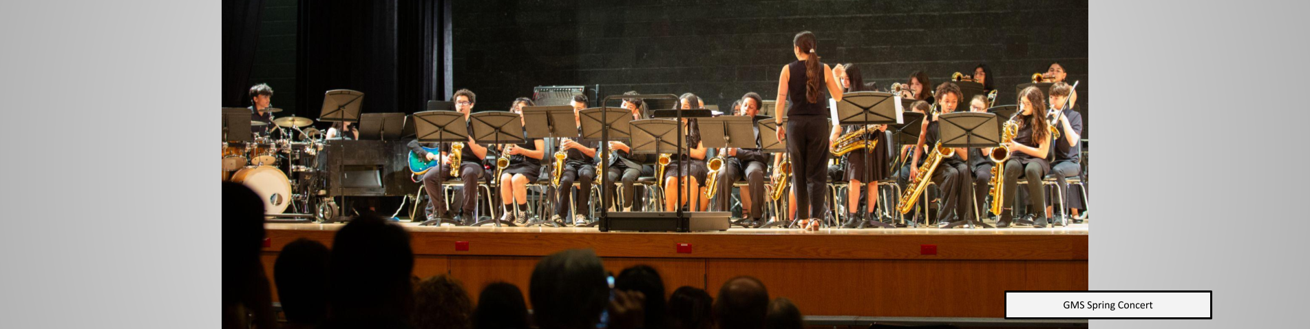 GMS band students performing in their Spring concert
