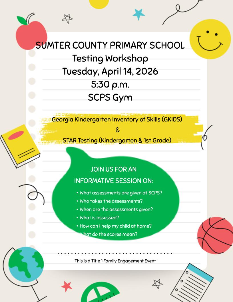 TESTING PARENT WORKSHOP